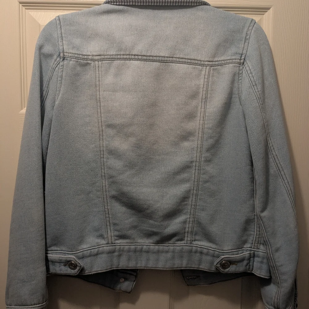 Lauren Conrad Light Blue Faded Denim Jacket - Picture 3 of 6